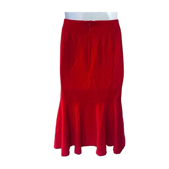 Monroe & Main Ruffle Collar Trumpet Skirt Set Office Cocktail Brunch Church Suit - Picture 12 of 16